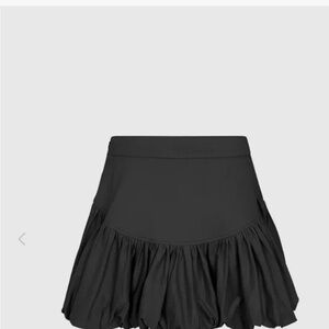 Urban Revivo Black Ruffle Mini Aline Skirt